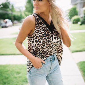 Flowy Cheetah Tank Top